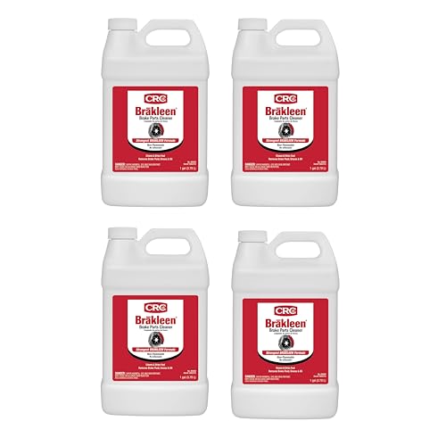 CRC Brakleen 1003712 Brake Parts Cleaner Non-Flammable, 1 Gallon, [4 Pack]
