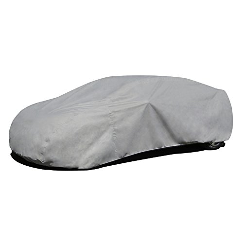 Budge Rain Barrier Car Cover, Outdoor, Water-Resistant, Breathable, Car Cover fits Cars up to 200", Gray