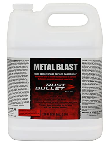 RUST BULLET Metal Blast - 1 Gallon - Rust Remover & Metal Prep, Cleaner & Conditioner for Superior Adhesion, Eliminates Grease, Contaminants & Corrosion