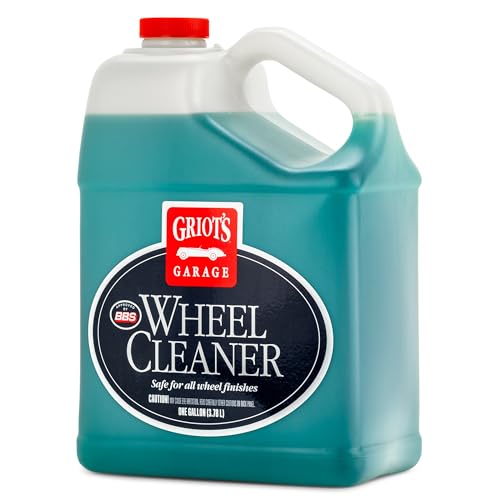 Griot's Garage Wheel Cleaner for All Finishes, Car Tire Rim Cleaning, Brake Dust and Grime Remover, PH Balanced, 11107, One Gallon