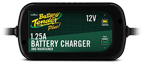 Battery Tender Plus 12V - 1.25 AMP Battery Charger and Maintainer - 022-0185G-DL-WH