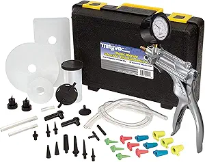 Mityvac MV8500 Silverline Elite Automotive Test Kit Provides both Vacuum and Pressure to Perform Engine Performance Diagnostics, Brake Bleeding, Fluid Transfer, Evacuation, Windshield Repair Jobs