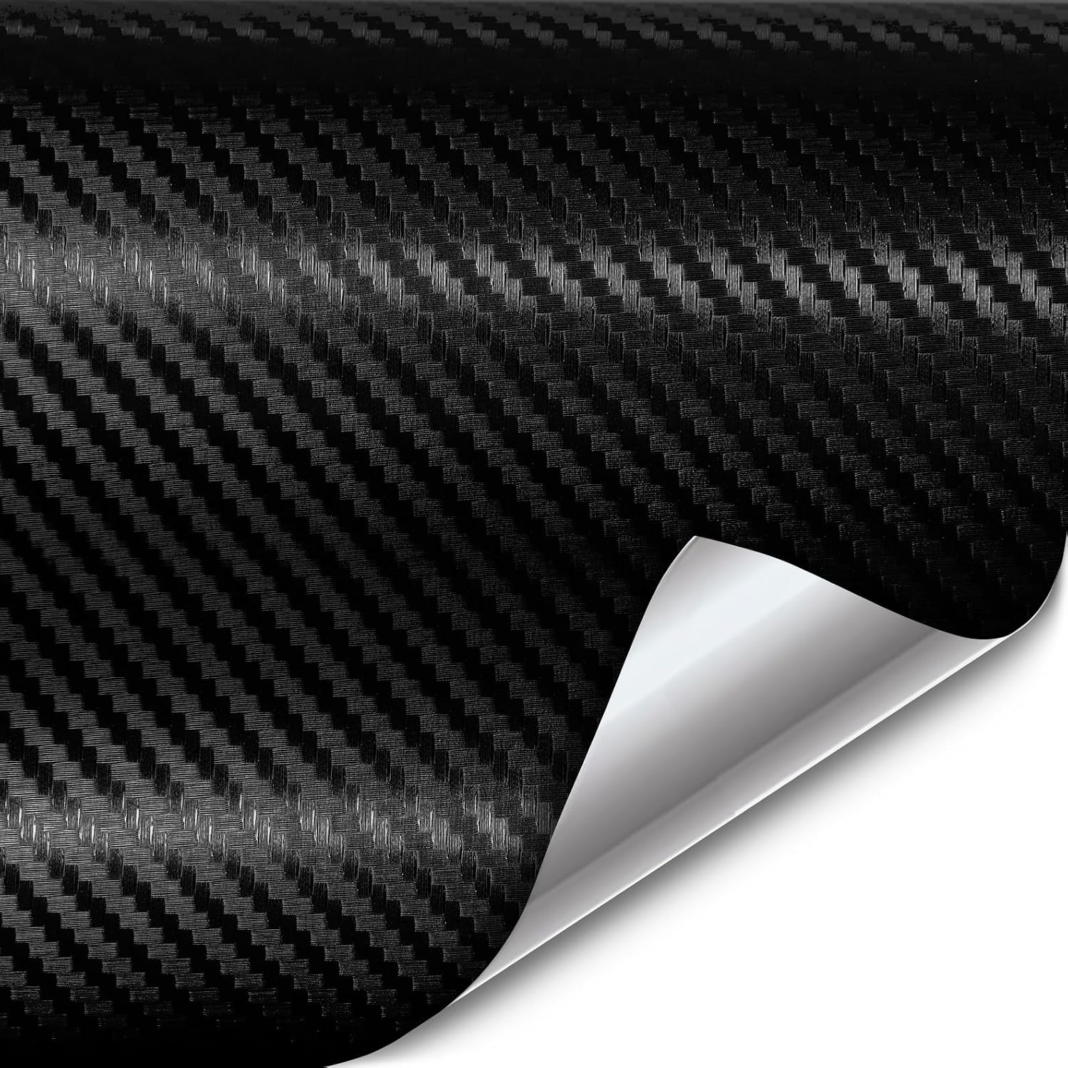VViViD XPO Black Carbon Fiber 5 Feet x 9 Feet Car Wrap Vinyl Roll with Air Release Technology