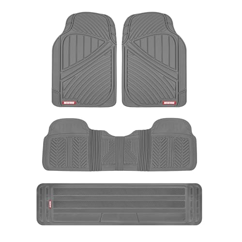 Motor Trend 3-Row Heavy Duty Rubber Floor Mats & Liners