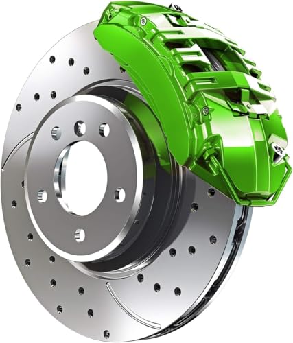 G2 High Temperature Brake Caliper Paint Kit - High Gloss, Wear and Heat Resistant, Epoxy Paint System - Dries Hard, No Flaking or Fading Lime Green G2171