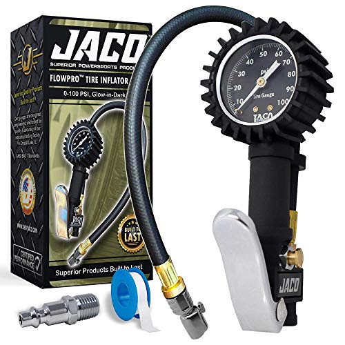 JACO FlowPro Tire Inflator with Pressure Gauge