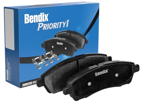 Bendix Priority1 CFC1421 Ceramic Front Brake Pads for Select Models Buick Allure, Cascada, LaCrosse, Regal, Cadillac ELR, Chevrolet Equinox, Impala, Malibu, Malibu Limited, GMC Terrain, Saab 9-5