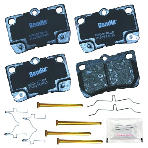 Bendix Priority1 CFC1113 Ceramic Rear Brake Pads compatible with Lexus GS/IS (2006-2013)