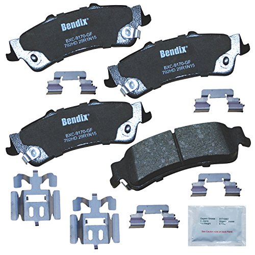Bendix Priority1 CFC792HD Ceramic Rear Brake Pads for Select Models Cadillac DeVille, DTS, Chevrolet Astro, Silverado 1500, 1500 Classic, Suburban Tahoe, GMC Safari, Sierra Yukon, Yukon XL