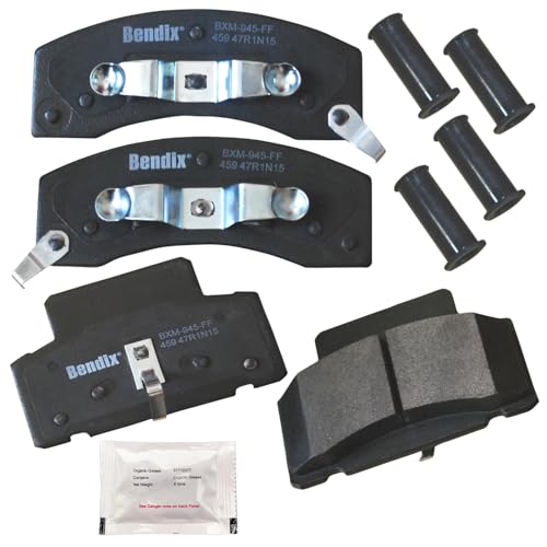 Bendix Priority1 CFM459 Semi-Metallic Front Brake Pads for Select Models Chevrolet C35, C3500, C3500HD, Express 2500, 3500, K3500, Dodge Ram 3500 Van, 4000, GMC Savana