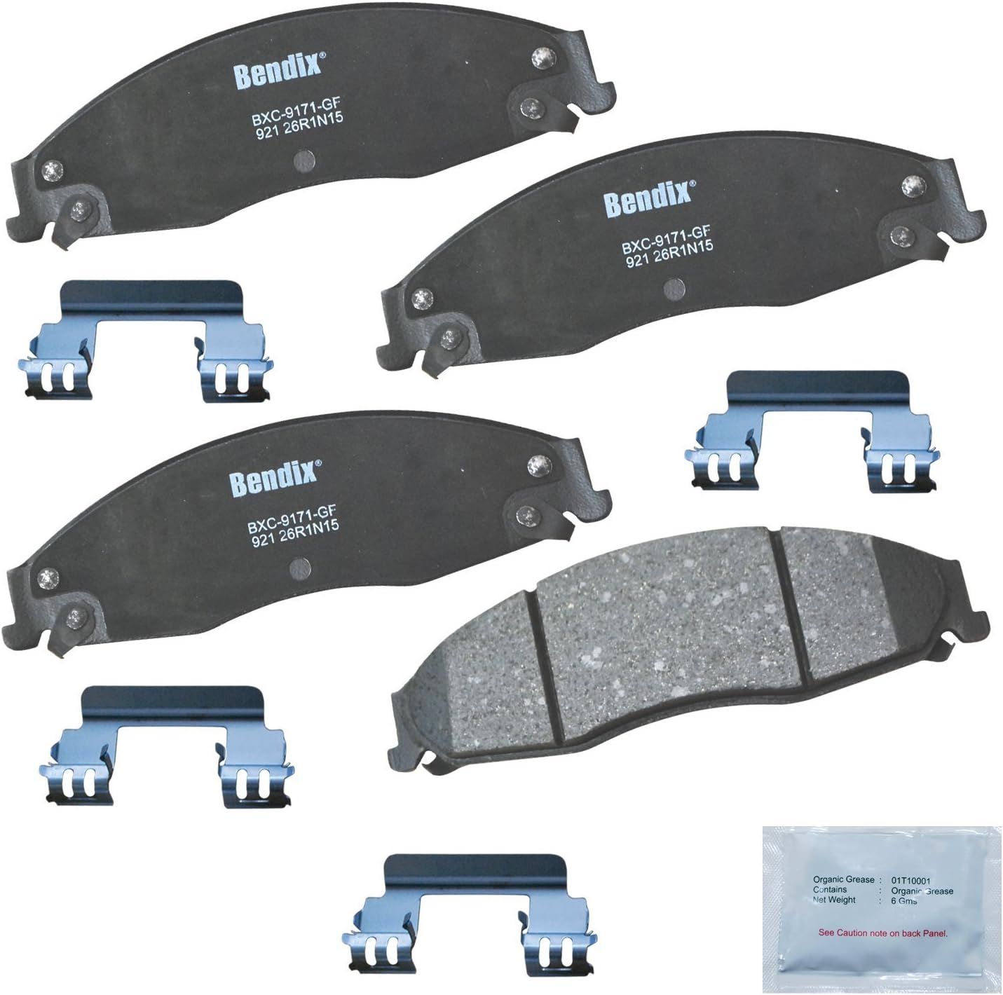 Bendix Priority1 CFC921 Ceramic Front Brake Pads for Cadillac CTS, STS and Pontiac Grand Prix