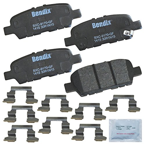 Bendix Priority1 CFC1415 Rear Brake Pads for INFINITI EX35,EX37,FX35,G25,G37,JX35,M35h,M37,Q40,Q50,Q60,Q70,Q70L,QX50,QX60,QX70,Nissan 370Z,Altima,Juke,LEAF,Maxima,Murano,Pathfinder,Quest,Rogue,Sport