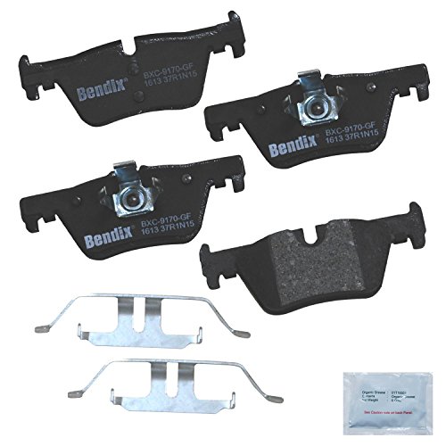 Bendix Priority1 CFC1613 Ceramic Rear Brake Pads for Select Models BMW 118i,120i,220i,228i,228i xDrive,230i,230i 318i,320i,320i 328d,328d 328i,328i GT 330e,330i,420i,Gran Coupe,428i,xDrive 430i