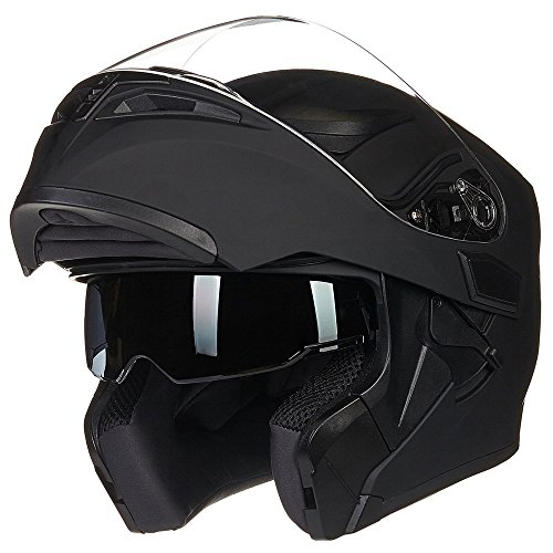 ILM Dual Visor Flip up Modular Full Face Helmet