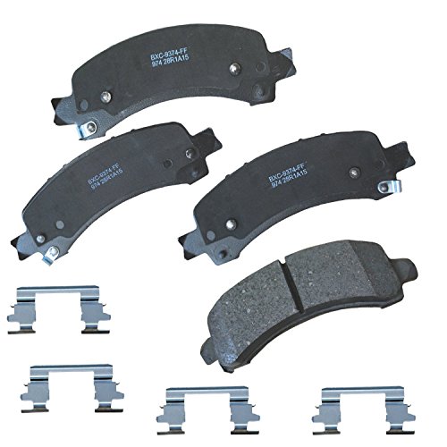 Bendix Premium SBC974 Ceramic Rear Brake Pads for Select Models Chevrolet Express 2500, 3500, Cargo, Pasajeros, GMC Savana 4500