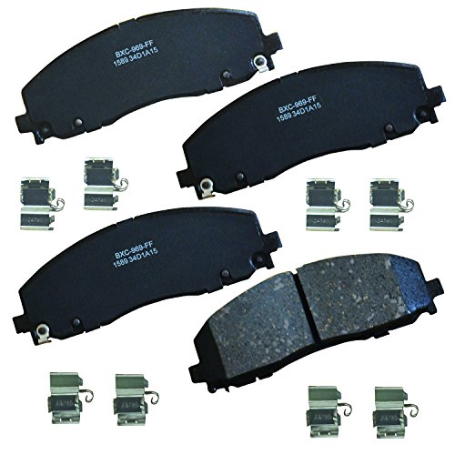 Bendix Premium SBC1589 Ceramic Front Brake Pads for Select Models Chrysler Grand Caravan, Pacifica, Town & Country, Voyager, Dodge Journey, Jeep Gladiator, Wrangler, Ram C/V, Volkswagen Routan