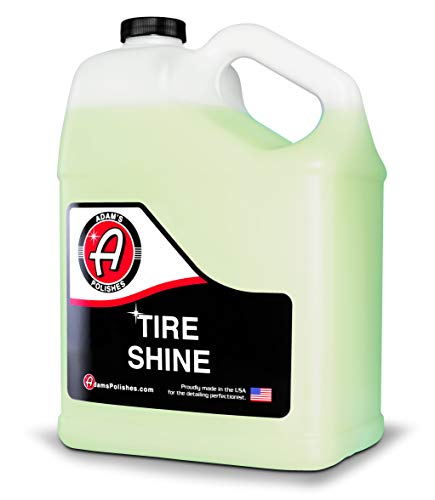 Adam's Polishes Tire Shine Gallon - Spray Tire Dressing W/ SiO2 for Non Greasy Car Detailing |Use W/Tire Applicator After Tire Cleaner & Wheel Cleaner,Gives A Ceramic Coating Wax
