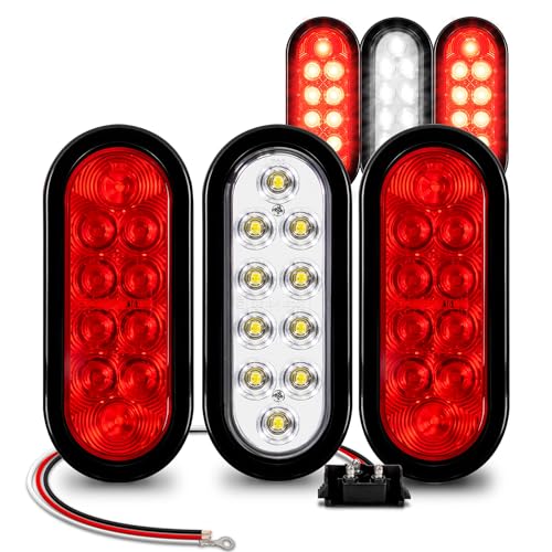 TRUE MODS 6" Oval LED Trailer Tail Light Kit
