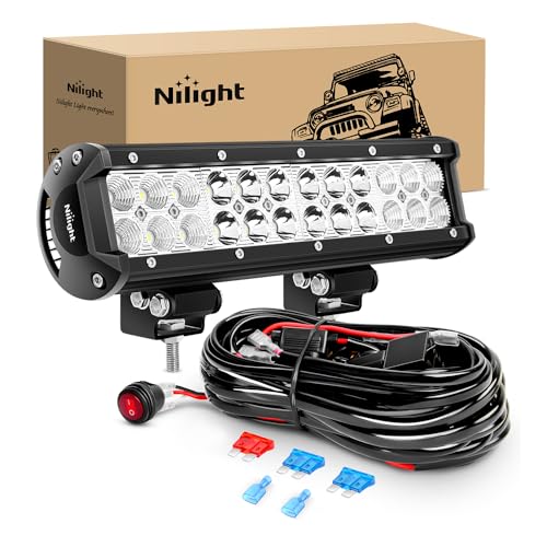 Nilight Led Light Bar 12 Inch 72W