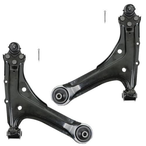 TRQ Front Lower Control Arm with Ball Joint Set Compatible with 1995-2005 Chevrolet Cavalier Pontiac Sunfire