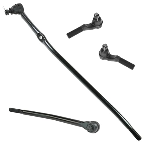 TRQ Steering Inner & Outer Tie Rod End Drag Link LH RH Set of 4 for Ford Van