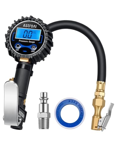 AstroAI Digital Tire Pressure Gauge with Inflator (Blue)