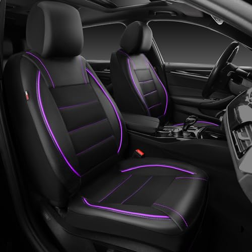 CAR PASS PU Leather Front Seat Covers