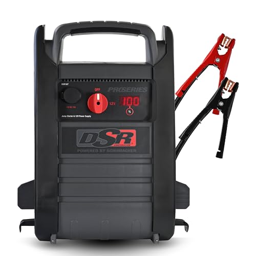 Schumacher Electric DSR ProSeries DSR167 Jump Starter, Inverter, and Portable Power Station with AC, 12-Volt DC, and USB Outlets, 2250 Amps, 12 Volt, 400 Watt, Black and Gray, 1 Unit
