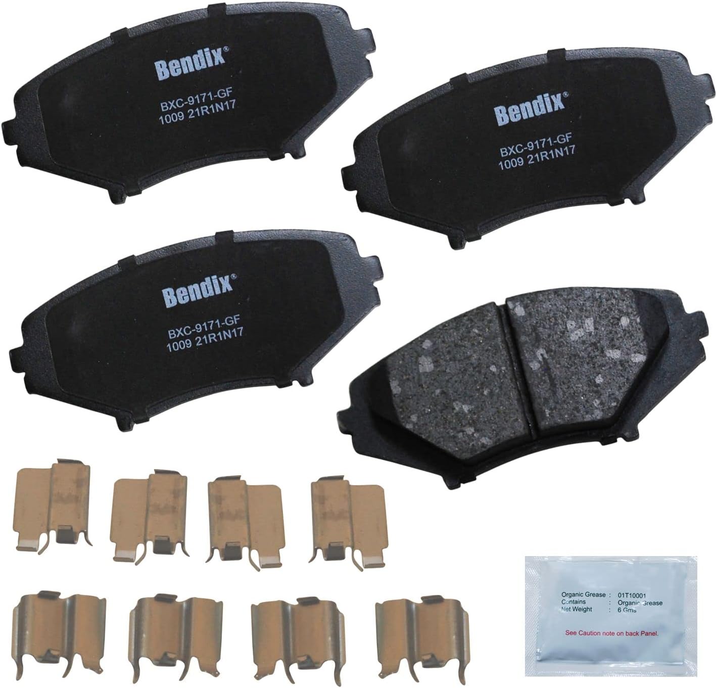 Bendix Priority1 CFC1009 Ceramic Front Brake Pads for Mazda RX-8 2011-2004