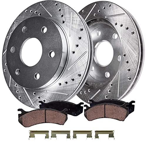 Detroit Axle - Front Brake Kit (Drilled & Slotted)