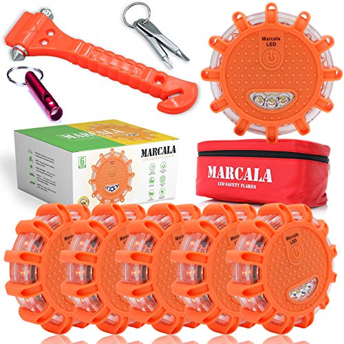 Marcala LED Road Flares 6Pack