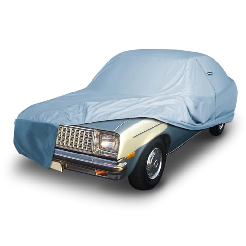 iCarCover Premium Car Cover for 1975-1981 Chevy Monza 2+2, Hatchback Heavy Duty Waterproof All Weather Automobiles Custom Fit Indoor Outdoor UV Snow Protection Covers with Straps and Bag