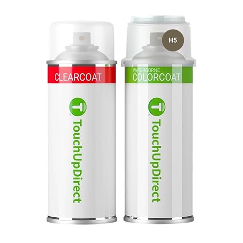 TouchUpDirect H5 Caribou Metallic Compatible with Ford Exact Match Touch Up Paint Aerosol - Essential Kit