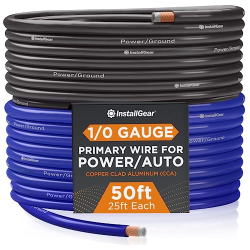 InstallGear 1/0 Gauge 50ft CCA