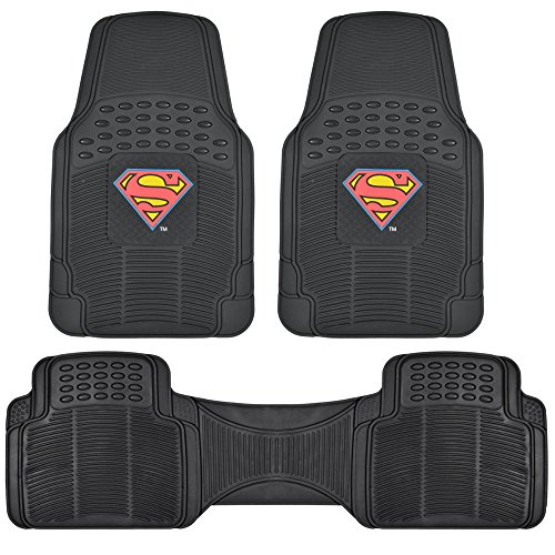 BDK Warner Bros Superman Heavy Duty Rubber Mats
