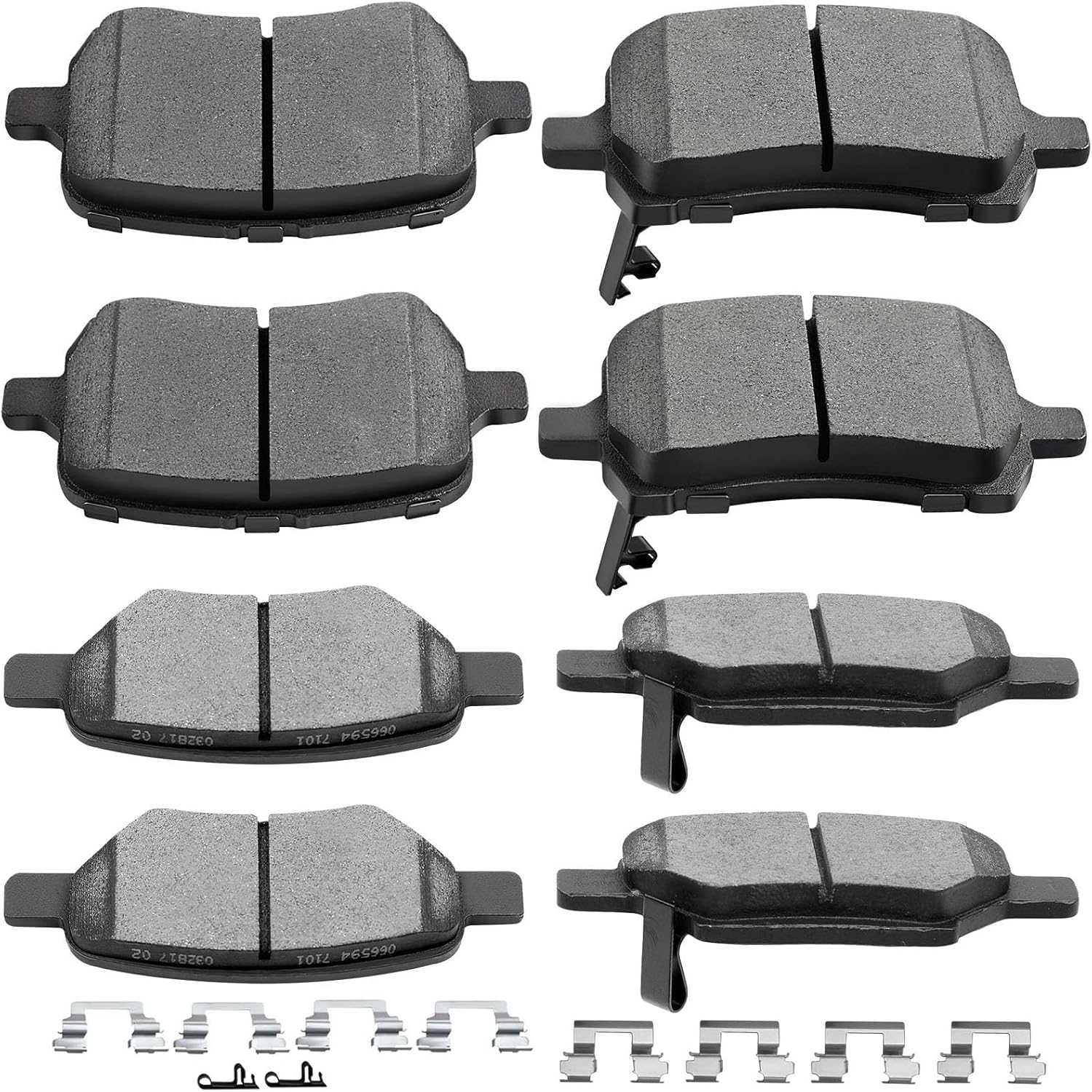 Ceramic Brake Pads Kits,SCITOO 8pcs Brakes Pads Set fit for 2008 for Chevy Cobalt, 04-12 for Chevy for Malibu,07-09 for Pontiac G5,06-10 for Pontiac G6,07-09 for Saturn Aura