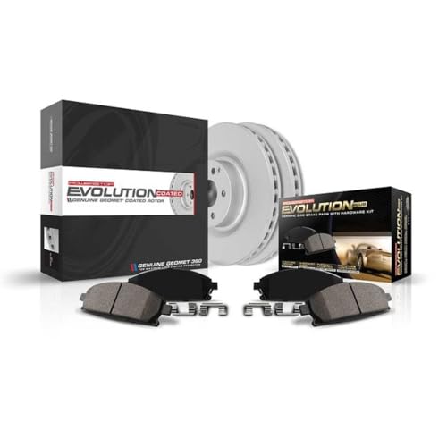 Power Stop CRK690 Rust Prevention Front Coated Brake Kit