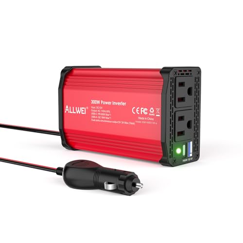 ALLWEI 300W Car Plug Inverter