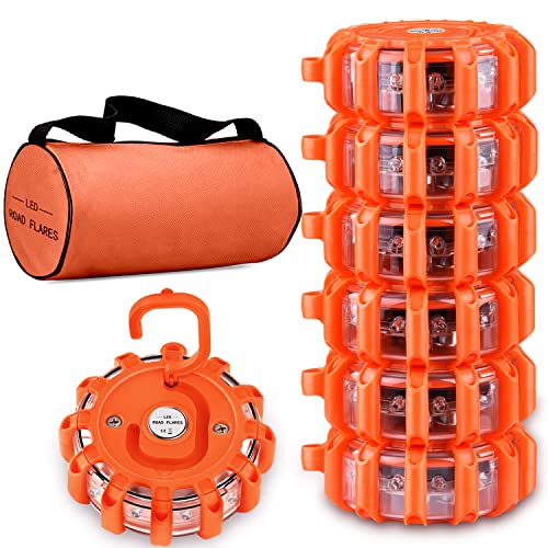 Tobfit 6 Pack LED Road Flares