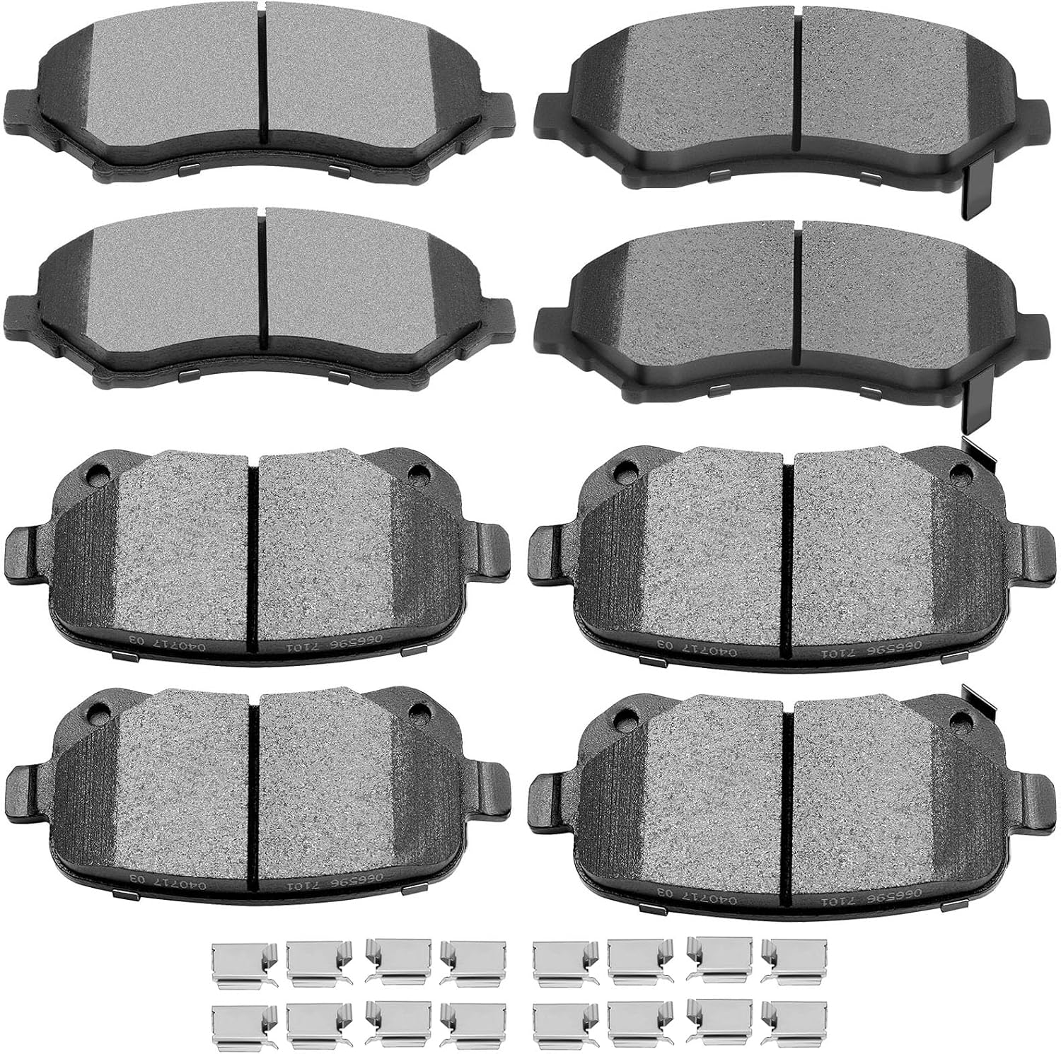Ceramic Brake Pads Kits,SCITOO 8pcs Brakes Pads Set fit for 08-12 for Chrysler Town & Country,08-12 for Dodge Grand Caravan,09-13 for Dodge Journey,12 for Ram C/V,09-12 for Volkswagen for Routan