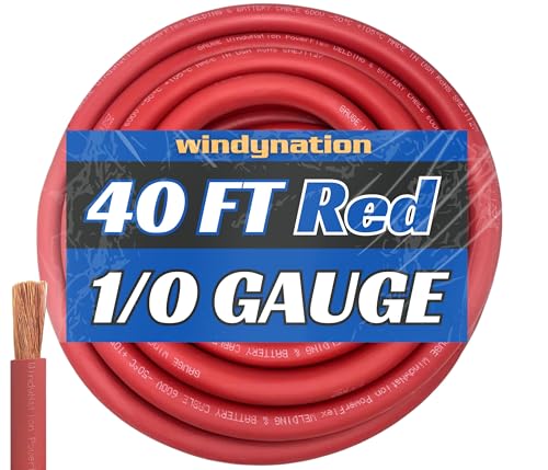 WNI 1/0 Gauge 40 Feet Red