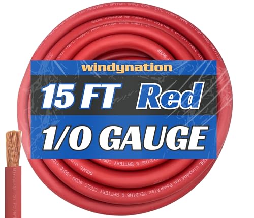 WNI 1/0 Gauge 15 Feet Red