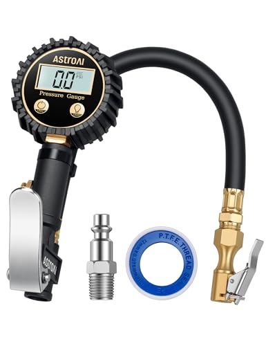 AstroAI Digital Tire Pressure Gauge with Inflator (White)