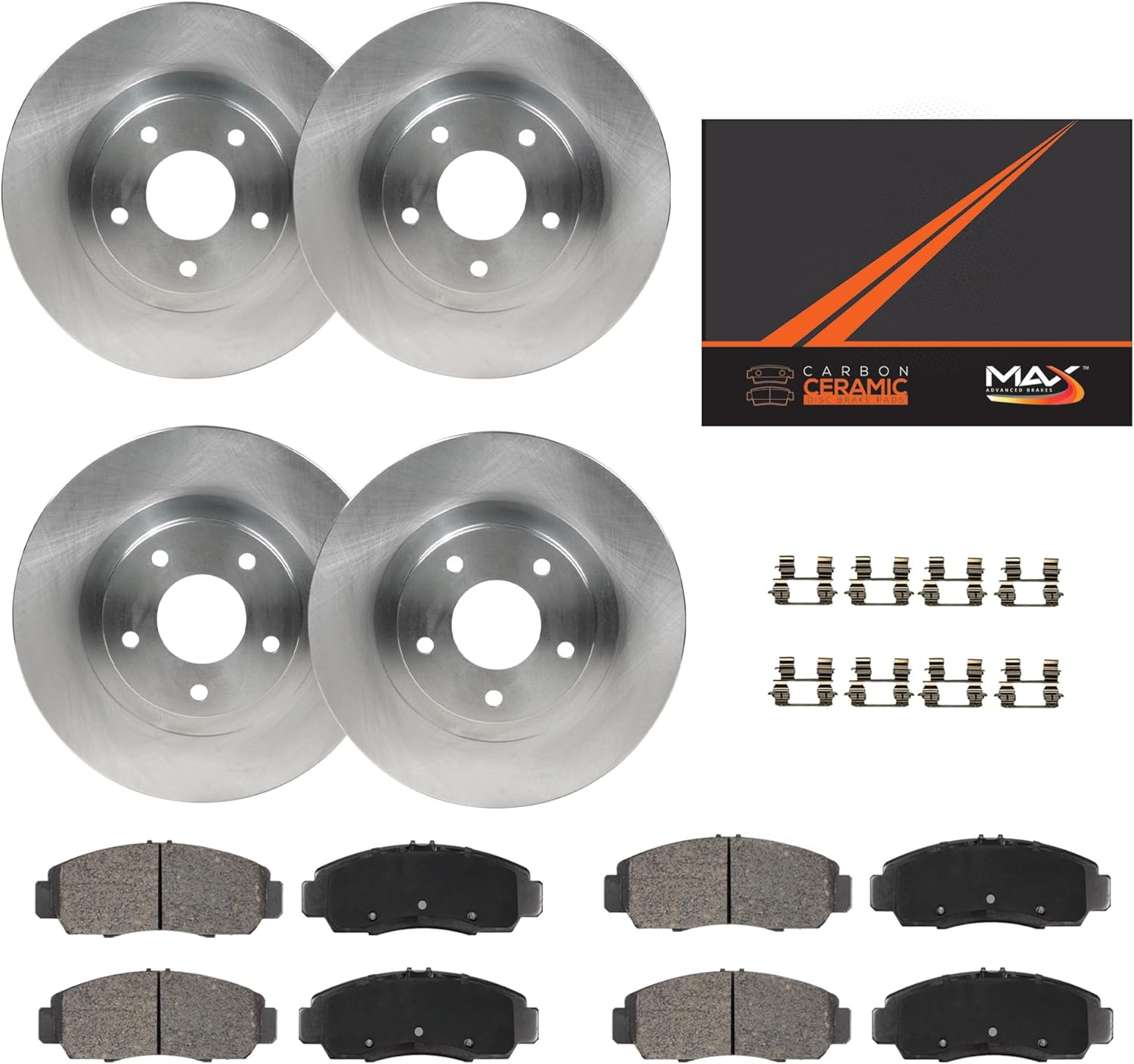 Max Advanced Brakes Front & Rear Brake Kit (Accent)