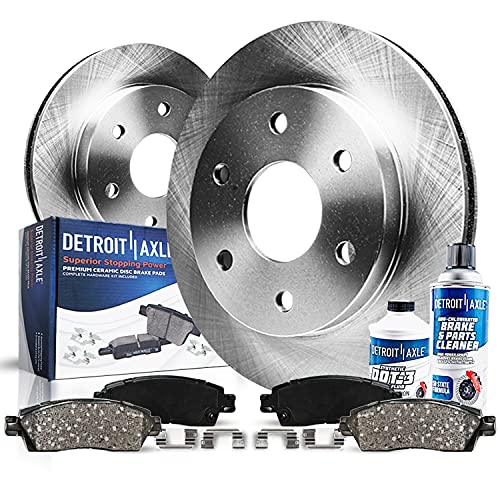 Detroit Axle - Front Brake Kit for 2010-2021 Ford F-150 / Expedition / Navigator Replacement Disc Brake Rotors Ceramic Brake Pads
