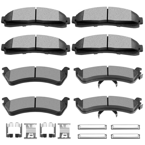 SCITOO Ceramic Front Rear Disc Brake Pad Set fit for 1995-2001 for Ford Explorer, 1998-2002 for Ford Ranger, 1997-2001 for Mercury Mountaineer