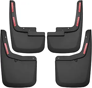 Husky Liners - Front & Rear Mud Guards | 2015 - 2020 Ford F-150 w/ OEM Fender Flares, Front & Rear Set - Black, 4 Pc | 58456