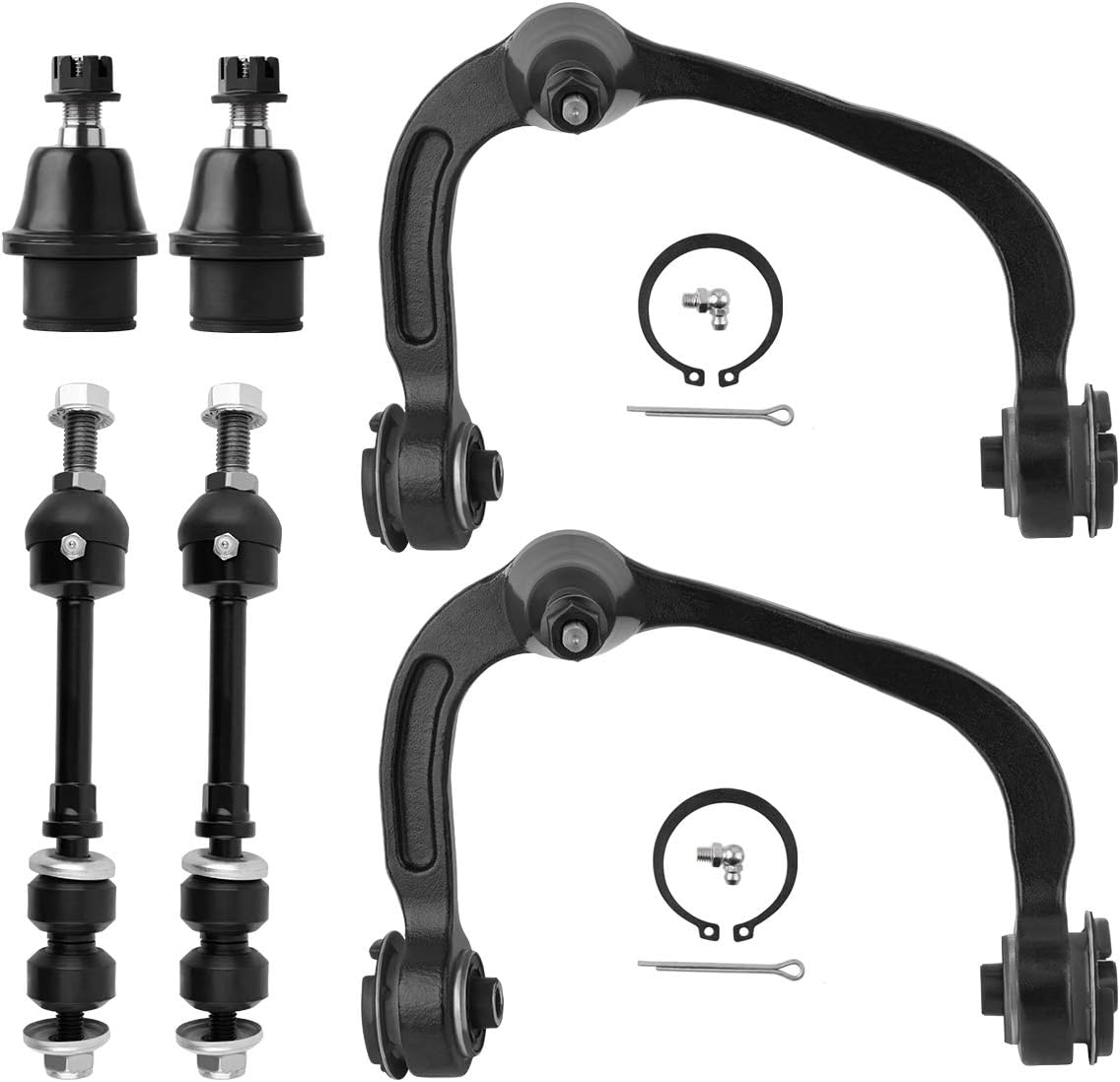 AUTOSAVER88 -Front Upper Control Arm Kit Compatible with 2005-2008 Ford F-150, 2006-2008 Lincoln Mark LT - 4WD Only