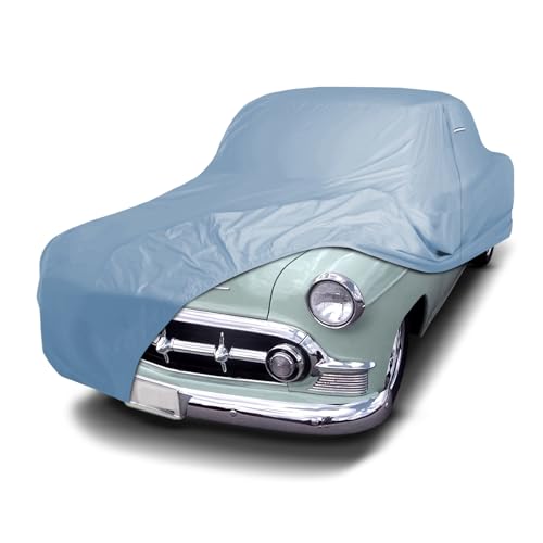 iCarCover Premium Car Cover for 1947-1953 Chevy Business Coupe Heavy Duty Waterproof All-Weather Automobiles Custom Fit Indoor Outdoor UV Snow Protection Covers with Straps and Bag