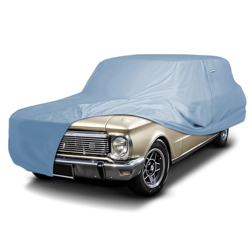 iCarCover Custom Car Cover for 1960-1965 Ford Falcon 2-Door, 4-Door, Waterproof All Weather Rain Snow UV Sun Protector Full Exterior Weatherproof Indoor Outdoor Car Cover with Strap